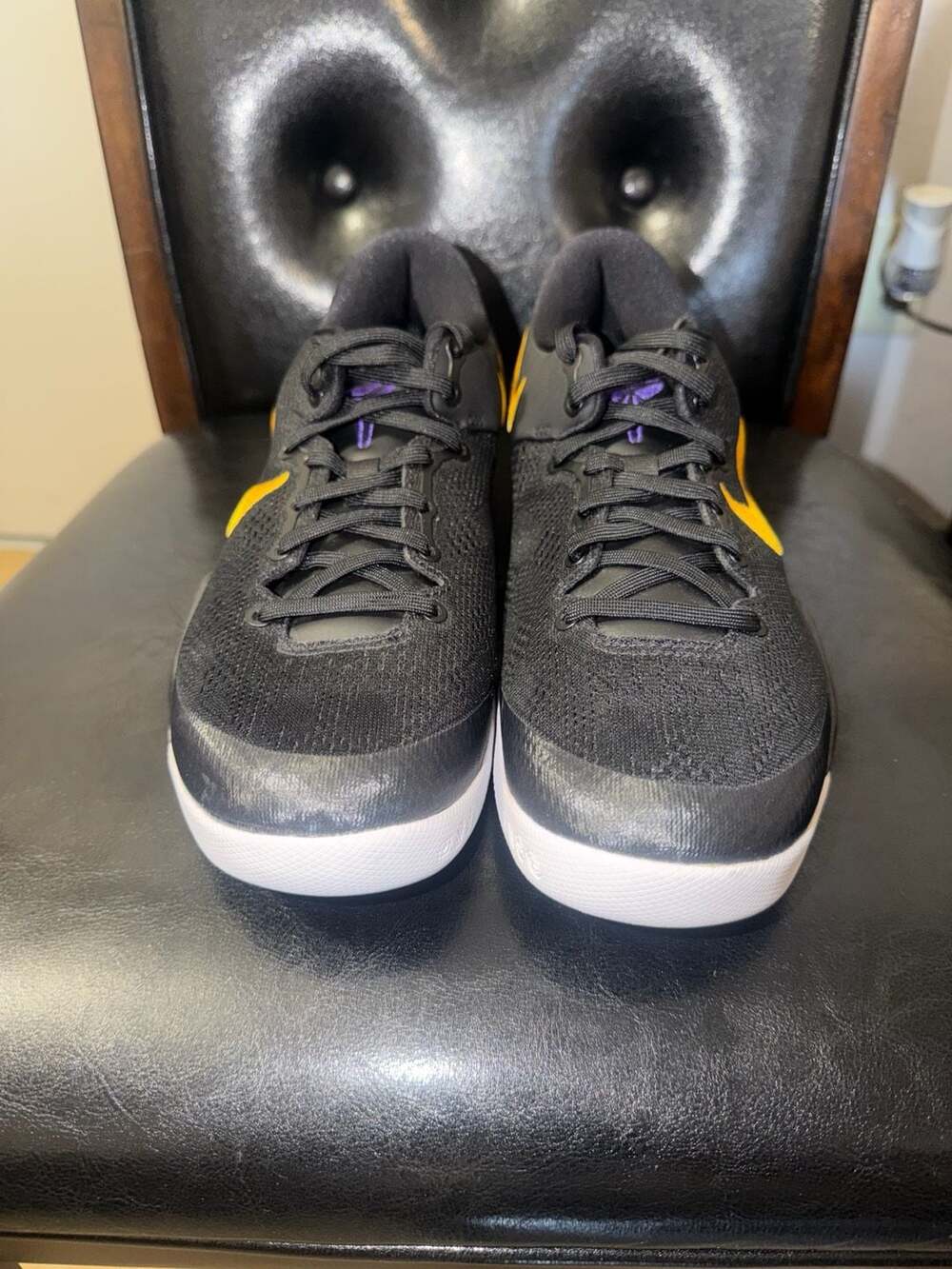 Nike Kobe 8 Protro Lakers Away Basketball Black University Gold Court Purple